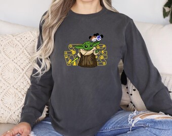 Comfort Colors Disney Crew Star Wars Shirt, Mommy and Me Matching Vacation Kids Tee, 411305