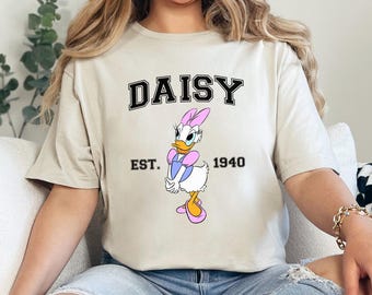Donald And Daisy Duck Shirt, Retro Daisy Shirt, Vintage 1940 Duck Tee, Theme Park Outfit, Magic Vacation Top, 411063