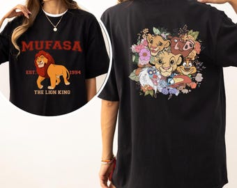 Custom Lion King Floral Shirt, Comfort Colors Family Vacation Group Tee 411721 + 1712