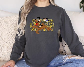 Comfort Colors Star Wars Goofy Pluto Shirt, Jedi Mace Windu Purple Lightsaber Trip Tee, 411303