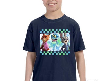 Comfort Colors Zootopia Characters Shirt, Nick Wilde Judy Hopps and Gary De SnakeTee, 414668