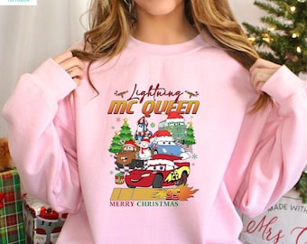 Disney Cars Christmas Shirt, Lighting McQueen Merry Christmas Sweatshirt, Cars Christmas Shirt, Mater Shirt, Cars Christmas, 412033