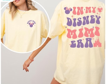 Disney Mimi Shirt In My Disney Mimi Era Shirt Matching Family Vacation Shirt Disney Mimi Gift Minnie Mouse Ears Comfort Colors Shirt 411365