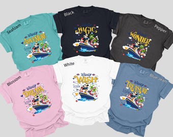 Comfort Colors Disney Cruise Shirt, Family Trip 2026 Matching Ship Squad Tee, 414390