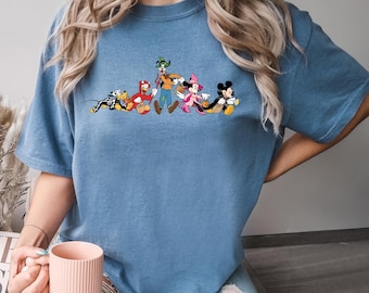 Mickey and Friends Halloween Shirt, Disney Trick or Treat Tee, Magic Kingdom Fall Trip Outfit, Spooky Family Top,Comfort Colors, 411631