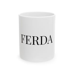 Monogrammed Ceramic Mug - Customizable Coffee Cup for Gifts, Home, Office, Motivational Drinkware, Unique Design