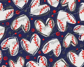 Sketchy Baseball Seamless Pattern, Baseball Design, Custom Seamless Pattern, Baseball Seamless Pattern, Digital Seamless File, Baseball File