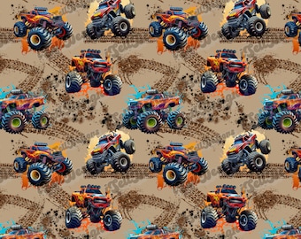 Monster truck Seamless Pattern, Monster trucks Design, Custom Seamless Pattern, monster truck Seamless Pattern, trucks, Racing