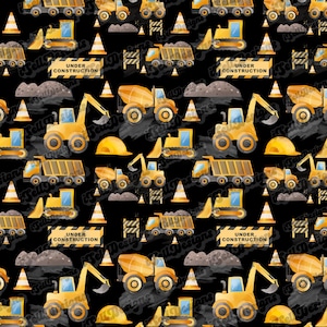 Construction Seamless File, Construction Design, Custom Seamless Pattern, Bulldozer Seamless Pattern, construction, Construction png