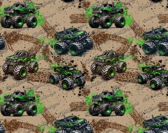 Monster truck Seamless Pattern, Monster trucks Design, Custom Seamless Pattern, monster truck Seamless Pattern, trucks, Racing