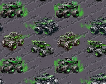 Monster truck Seamless Pattern, Monster trucks Design, Custom Seamless Pattern, monster truck Seamless Pattern, trucks, Racing