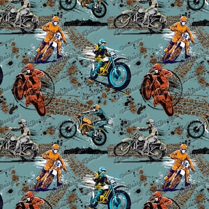 Motocross Seamless Pattern, Motocross Design, Custom Seamless Pattern, Racing Seamless Pattern, Motocross, Racing
