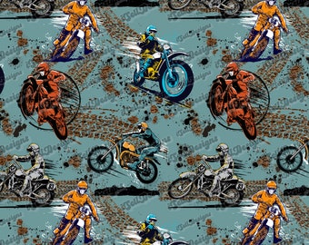 Motocross Seamless Pattern, Motocross Design, Custom Seamless Pattern, Racing Seamless Pattern, Motocross, Racing