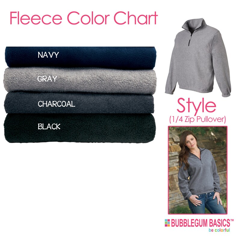 custom embroidered quarter zip pullover