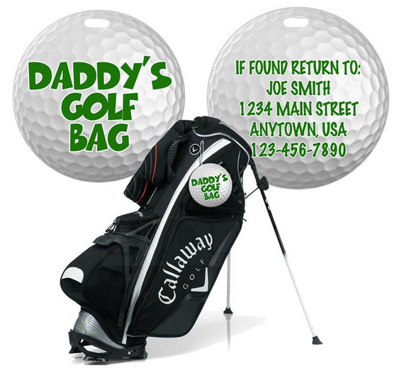 personalised golf bag tags