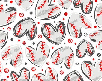 Baseball Seamless Pattern, Baseball Design, Seamless Pattern, Baseball Seamless Pattern, Add your own background color! Baseball File