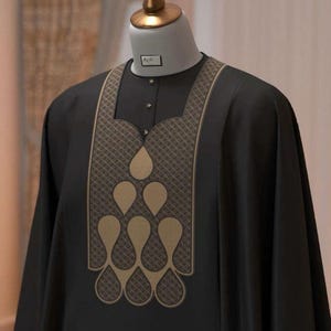 Handmade African Men&#39;s 3-Piece Outfit: Agbada, Shirt and Pants