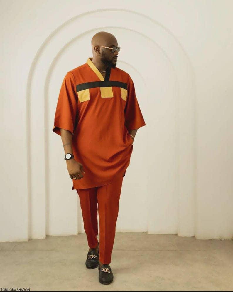 Handmade African Men's 2-piece Outfit: Shirt and Pants Set - Etsy