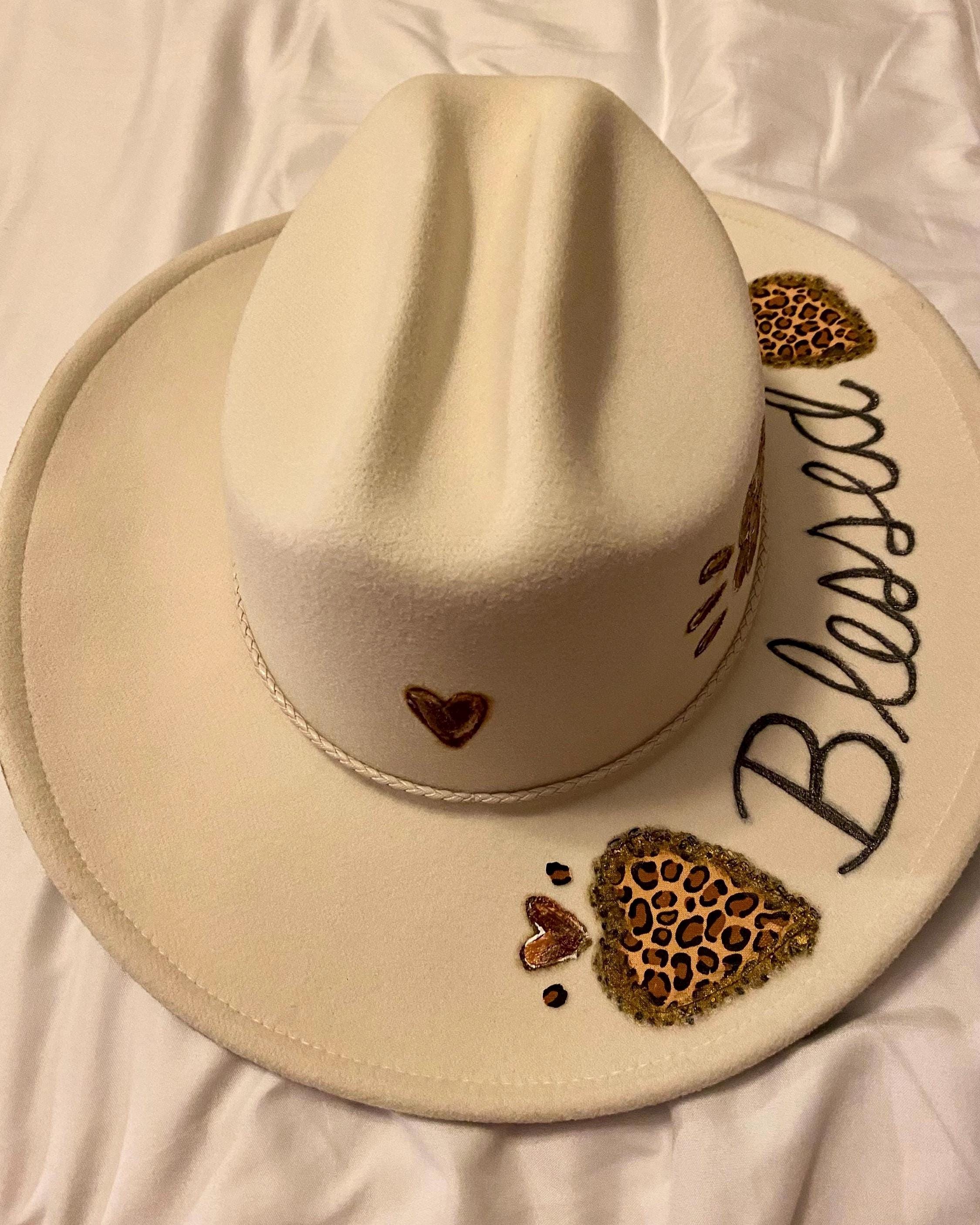 Leopard Hand Burned Hats - Etsy display picture 3