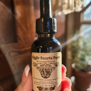 Organic Blue Vervain Tincture ~ Verbena hastata