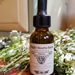 Organic Mugwort Tincture ~ Artemisia Vulgaris