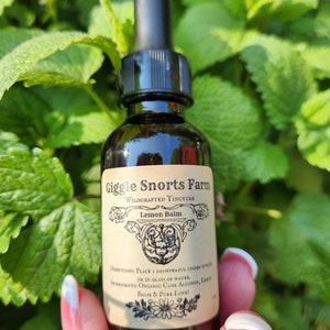 Organic Lemon Balm Tincture ~ Melissa officinalis