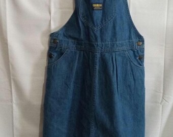Vintage 70s Oshkosh Bgosh Union Made Tan Corduroy Overalls Teen