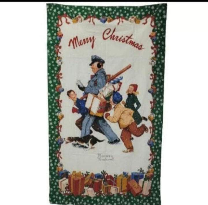 Norman Rockwell ジョリーポストマン 　メリークリスマス Norman Rockwell ジョリーポストマン メリークリスマス Vintage
