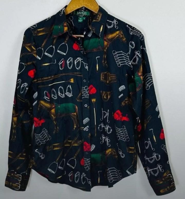 Ralph Lauren Equestrian Shirt - Etsy