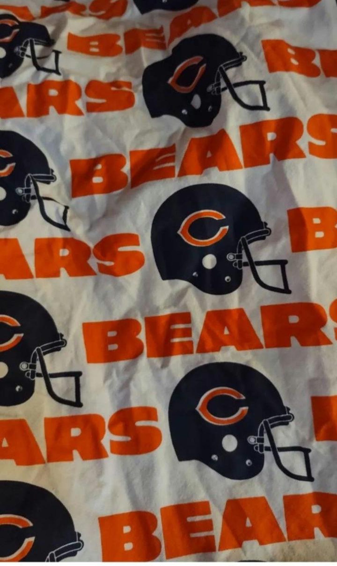 Rare Vintage Artex NFL Chicago Bears Football Fabric Material ...