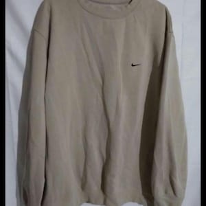 Vintage Nike Sweatshirt Rund Halsad Pullover Swoosh 2XL Herr Unisex Y2K 2000 Fleece Athletic bild 1