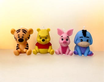 Velas Winnie Pooh Baby Shower | Recuerdos para Bautizo, Cumpleaños y Eventos | Souvenirs Personalizados