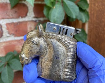 馬の形をしたヴィンテージの詰め替え式ライター - Etsy 日本