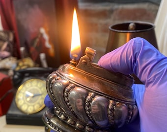 Encendedor de mesa Ronson Crown (en funcionamiento)