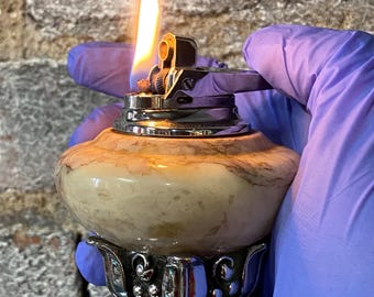 Massives Stein Vintage Ronson Tischfeuerzeug (funktioniert)