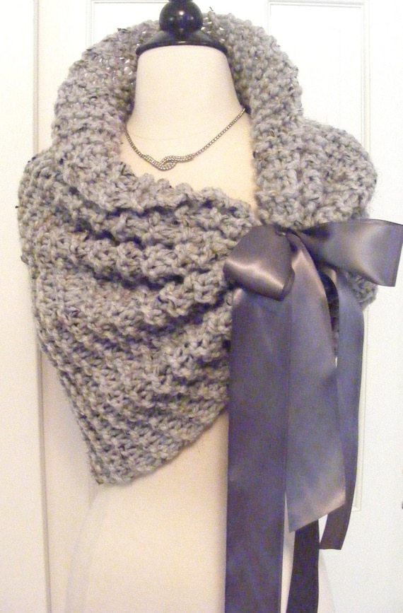 grey bridesmaid shawl