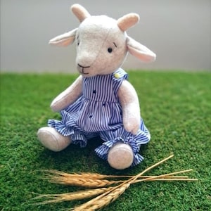 Goat Sewing Pattern – 11" (28cm) Heirloom Doll Clothes (PDF Download)