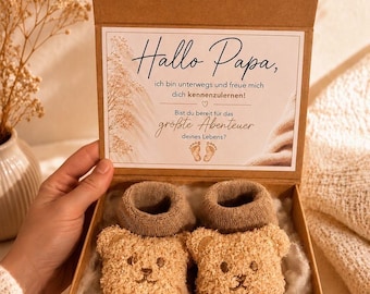 Schwangerschaft verkünden-ihr werdet Oma& Opa–du wirst Papa-Geschenk Box-Baba oluyorsun- Baby Ankündigung-Schwangerschaftsverkündung
