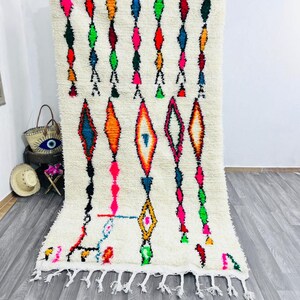 Handwoven Black Wool Kilim Rug – Geometric Berber Design