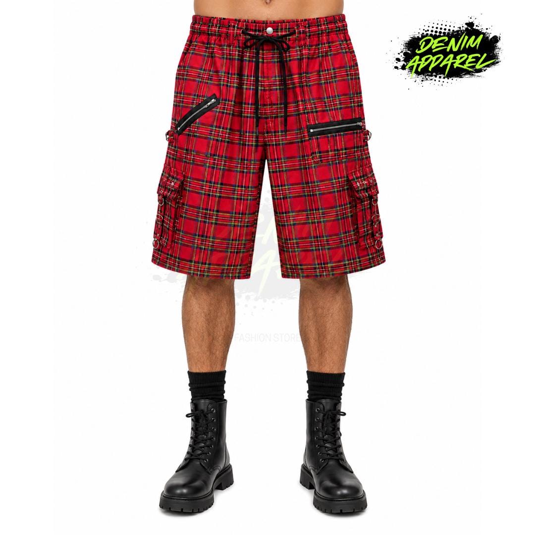 Punk Plaid Shorts - Etsy