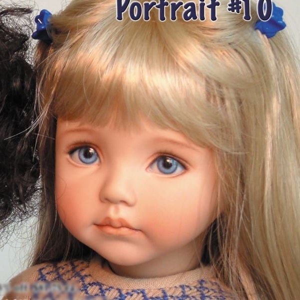 Portrait #10 - 10" - Porcelain Doll Kit - from Dianna Effner mold - China Fire - Hooks