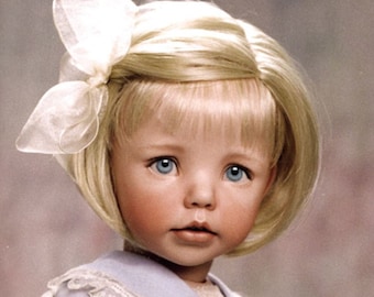 Jennifer - 14" - Porcelain Doll Parts Kit - from Dianna Effner mold - China Fire - Hooks