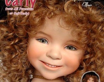 Carly - 10" - Porcelain Doll Kit - from Dianna Effner mold - China Fire - Hooks