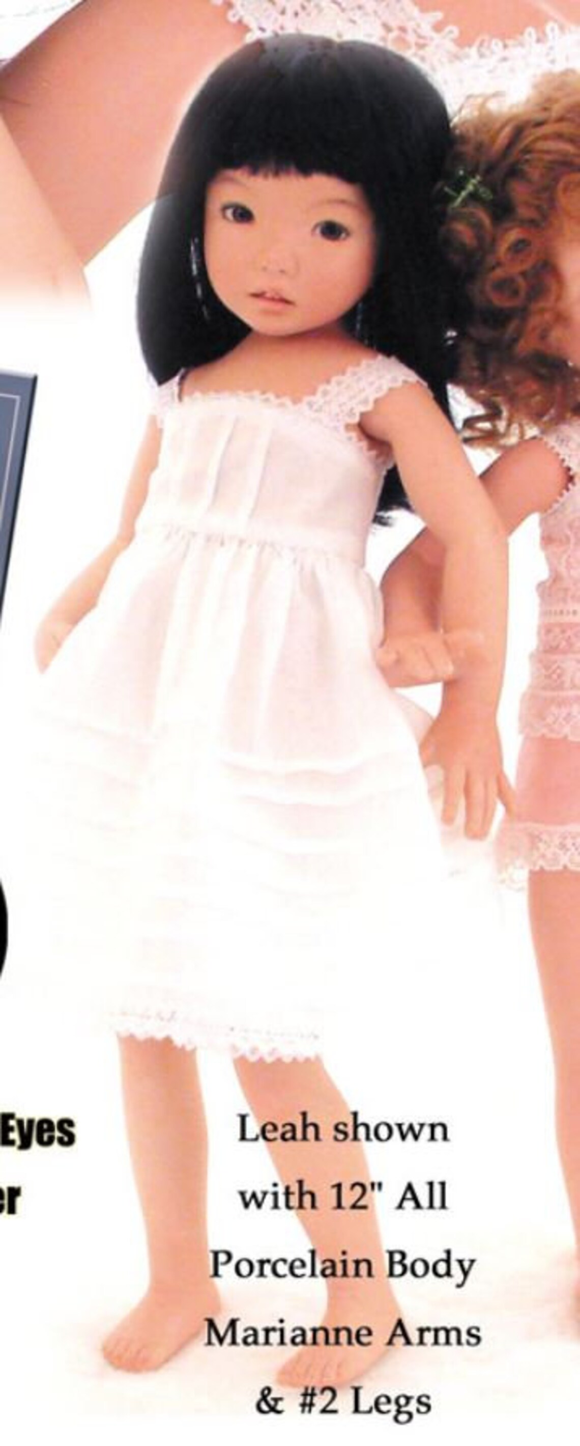 Leah 12 Porcelain Doll Kit from Dianna Effner mold Etsy