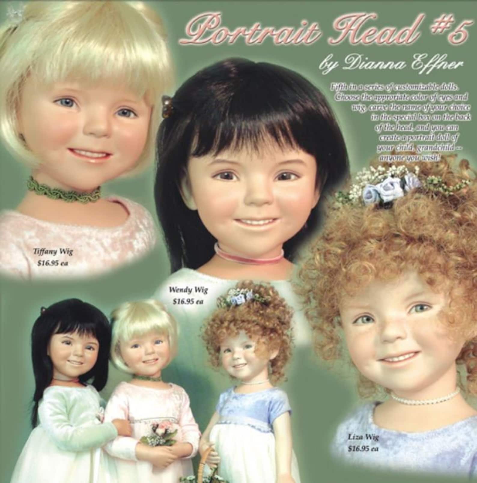 Portrait 5 10 Porcelain Doll Kit From Dianna Etsy