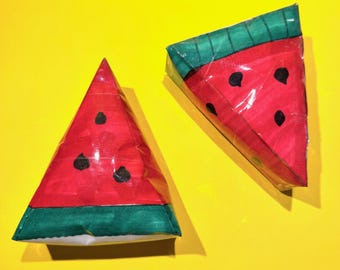 Paper Watermelon Squishy – Handmade Stress Toy