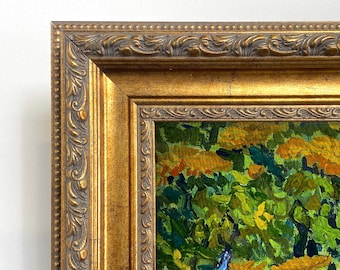 Cornice porta TV color oro antico per Samsung Frame TV, cornice porta TV classica rustica decorativa dorata personalizzata, misure 32, 43, 50, 55, 65, 75, 85 pollici