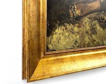 Gilded Gold TV Frame, Custom Bezel Cover for Samsung The Frame Hisense Canvas TCL TVs, Sizes 32, 43, 50, 55, 65, 75, 85 inch