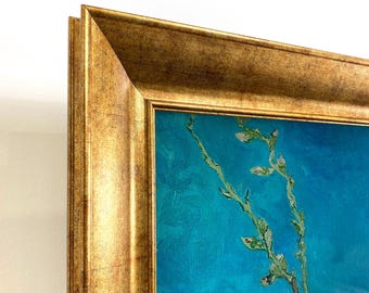 Vergoldeter TV-Rahmen, kundenspezifische Lünette für Samsung The Frame TCL Hisense Canvas-TVs, Größen 32, 43, 50, 55, 65, 75, 85 Zoll