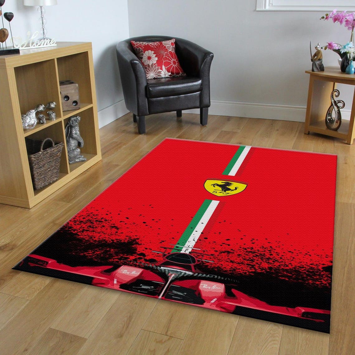 Office Rug,car Person Gift,ferrari Carpet for Garage,car Gift Father ...